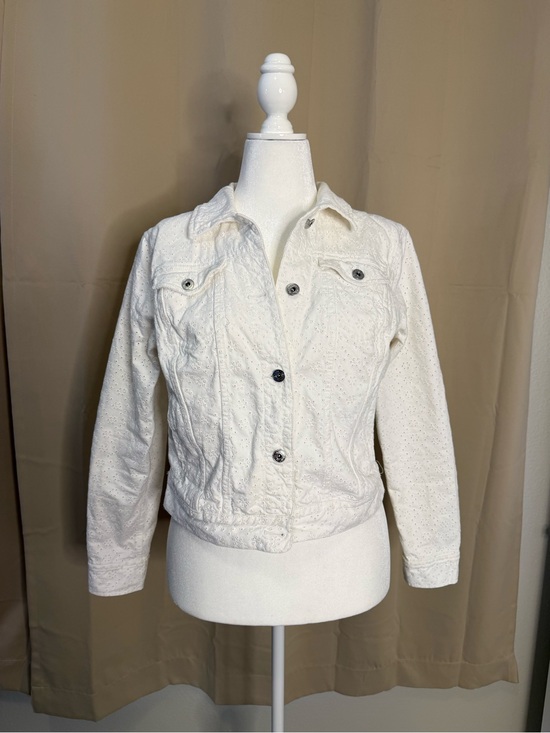 Ralph Lauren Jackets & Blazers - Ralph Lauren White Eyelet‎ Denim Jacket